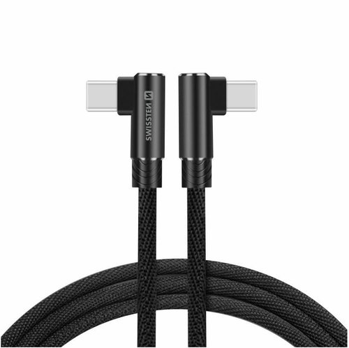 Swissten Arcade textile data cable USB-C/USB-C 1.2m black - Data Cable - Main image