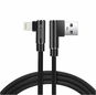 Swissten Arcade Textile Data Cable USB/Lightning 1.2m Black - Data Cable