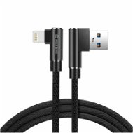 Swissten Arcade textilný dátový kábel USB/Lightning 1,2 m čierny - Dátový kábel