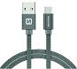 Swissten textilní datový kabel USB / USB-C 1.2m šedý - Data Cable