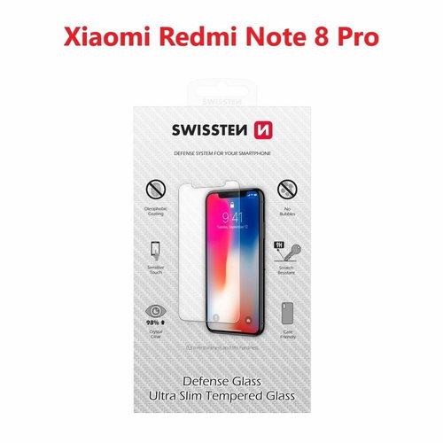 Swissten für Xiaomi Redmi Note 8 Pro schwarz - Schutzglas - Hauptbild