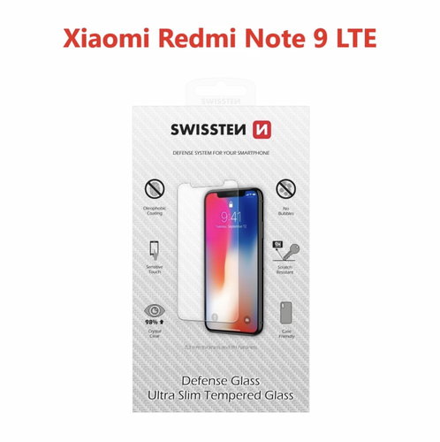 Swissten für Xiaomi Redmi Note 9 schwarz - Schutzglas - Hauptbild