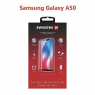 Üvegfólia Swissten Case Friendly Samsung Galaxy A50 üvegfólia - fekete - Ochranné sklo