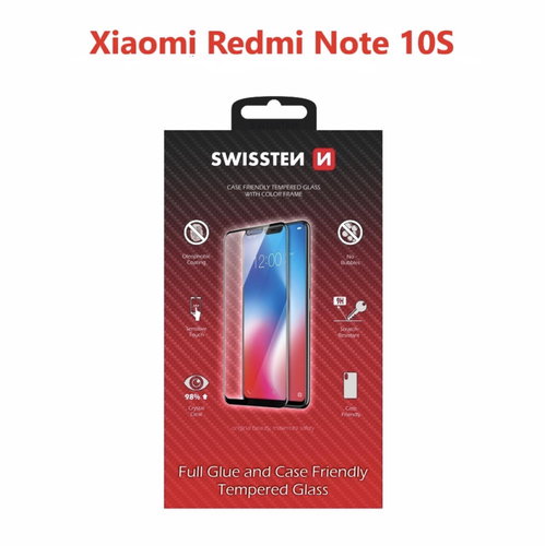 Swissten Case Friendly a Xiaomi Redmi Note 10S készülékhez - fekete - Üvegfólia - Fő fotó