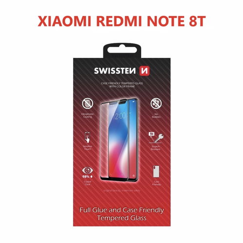 Swissten Case Friendly für Xiaomi Redmi Note 8T schwarz - Schutzglas - Hauptbild