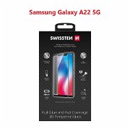 Swissten 3D Full Glue na Samsung Galaxy A22 5G čierne - Ochranné sklo