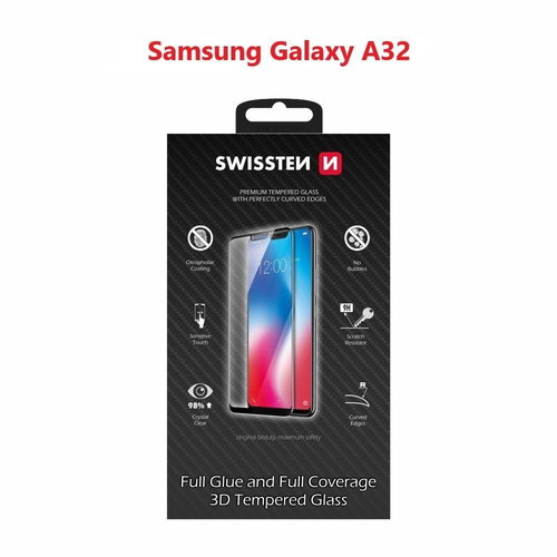 Swissten 3D Full Glue für Samsung Galaxy A32 schwarz Hauptbild Swissten 3D Full Glue für Samsung Galaxy A32 schwarz - Schutzglas - Hauptbild