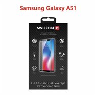 Swissten 3D Full Glue a Samsung Galaxy A51 készülékhez - fekete - Üvegfólia