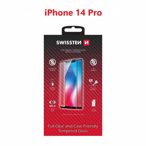 Swissten Case Friendly für Apple iPhone 14 Pro Schwarz - Schutzglas - Hauptbild