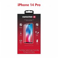 Swissten Case Friendly Apple iPhone 14 Pro Max üvegfólia - fekete - Üvegfólia
