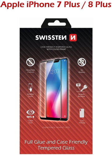 Swissten Case Friendly pro iPhone 7 Plus/8 Plus bílé - Ochranné sklo - Hlavní obrázek