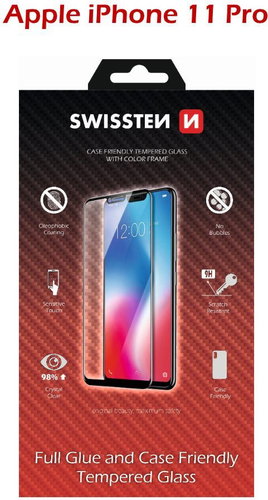 Swissten Case Friendly für iPhone 11 Pro schwarz - Schutzglas - Hauptbild