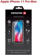Swissten Full Glue iPhone 11 PRO MAX 3D üvegfólia - fekete - Üvegfólia