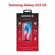 Ochranné sklo Swissten 3D Full Glue pre Samsung A346 Galaxy A34 5G čierne - Ochranné sklo