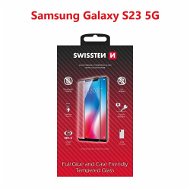 Swissten 3D Full Glue pre Samsung S911 Galaxy S23 5G čierne - Ochranné sklo
