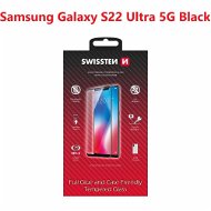 Üvegfólia Swissten Full Glue Samsung S908 Galaxy S22 Ultra 5G 3D üvegfólia - fekete - Ochranné sklo