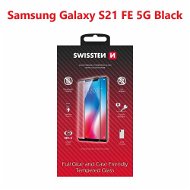 Üvegfólia Swissten Full Glue Samsung G990 Galaxy S21 FE 5G 3D üvegfólia - fekete - Ochranné sklo