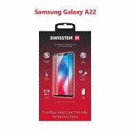 Swissten 3D Full Glue pre Samsung A225 Galaxy A22 čierne - Ochranné sklo