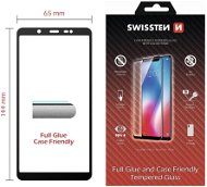 Üvegfólia Swissten Full Glue Samsung J600 Galaxy J6 2018 3D üvegfólia - fekete - Ochranné sklo