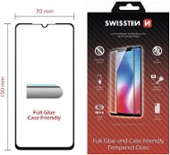 Üvegfólia Swissten Full Glue Samsung A105 Galaxy A10 3D üvegfólia - fekete - Ochranné sklo
