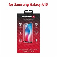 Swissten Full Glue Samsung Galaxy A15 3D üvegfólia - fekete - Üvegfólia
