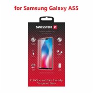 Schutzglas Swissten Case Friendly für Samsung Galaxy A55 schwarz - Ochranné sklo