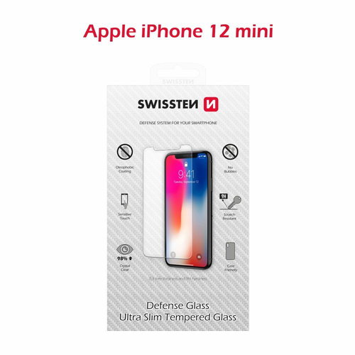 Swissten for iPhone 12 Mini - Glass Screen Protector - Main image