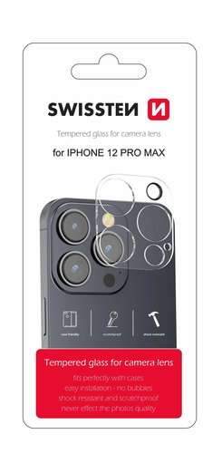 Swissten Kameraobjektiv-Schutzglas für Apple iPhone 12 Pro Max - Schutzglas - Hauptbild