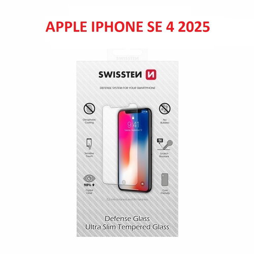 Swissten tempered glass for Apple iPhone 16e - Glass Screen Protector - Main image
