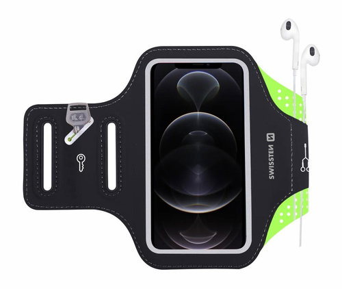 Swissten Armband Case Größe 6" schwarz - Softcase-Handyhülle - Hauptbild