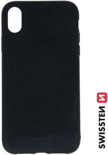 Swissten Soft Joy for Apple iPhone Xr Black - Phone Cover - Main image