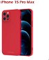 Swissten Soft Joy na Apple iPhone 15 Ultra červené - Kryt na mobil
