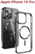 Swissten Clear Jelly MagStick Metallic pre iPhone 15 čierny - Kryt na mobil