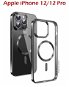 Swissten Clear Jelly MagStick Metallic iPhone 12/12 Pro fekete tok - Telefon tok