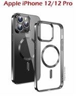 Swissten Clear Jelly MagStick Metallic iPhone 12/12 Pro fekete tok - Telefon tok