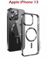Swissten Clear Jelly MagStick Metallic na iPhone 13 čierny - Kryt na mobil
