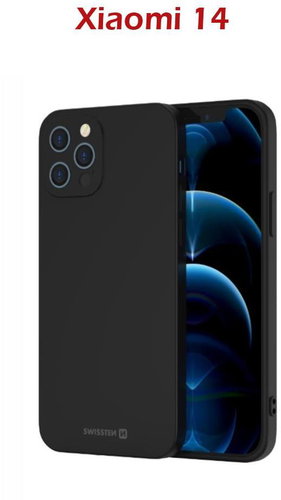 Swissten Soft Joy for Xiaomi 14 black - Phone Cover - Main image