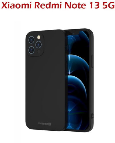 Swissten Soft Joy for Xiaomi Redmi Note 13 5G black - Phone Cover - Main image