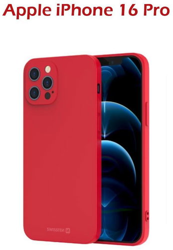 Swissten Soft Joy for Apple iPhone 16 Pro red - Phone Cover - Main image