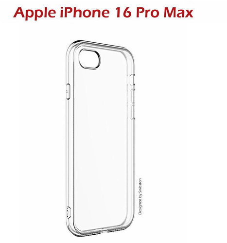 Swissten Clear Jelly iPhone 16 Pro Max átlátszó tok - Telefon tok - Fő fotó