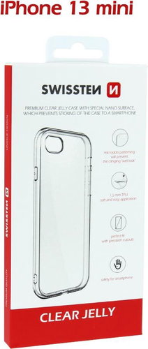 Swissten Clear Jelly for iPhone 13 mini Transparent - Phone Cover - Main image