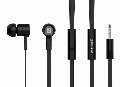 Swissten Earbuds Rainbow YS-D2, Black - Headphones - Main image