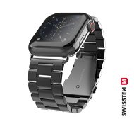 Swissten Armband für Apple Watch Metall 42-44 mm schwarz - Armband