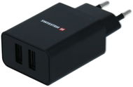 Swissten-Netzwerkadapter SMART IC 2.1A + Micro-USB-Kabel 1,2 m schwarz - Netzladegerät