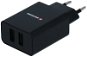 AC Adapter Swissten Mains Power Adapter SMART IC 2.1A + micro USB Cable 1.2m Black - Nabíječka do sítě