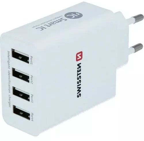Swissten Network Adapter SMART IC 4xUSB 5A - Wall Charger - Main image