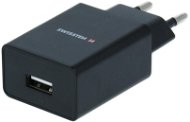 Swissten síťový adaptér Smart IC 1x USB 1A power + datový kabel USB / microUSB 1.2m černý - Nabíječka do sítě