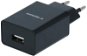 Nabíjačka do siete Swissten sieťový adaptér Smart IC 1× USB 1A power + dátový kábel USB/microUSB 1,2 m čierny - Nabíječka do sítě