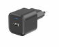 Nabíječka do sítě Swissten síťový adaptér GaN 1x USB-C 35W PD + 1x USB-A 27W QC černý - Nabíječka do sítě