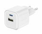 Swissten síťový adaptér 12W 1x USB-C + 1x USB-A bílý - Nabíječka do sítě